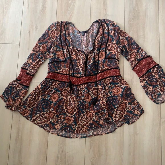 Boho Print Blouse - Picture 1 of 8